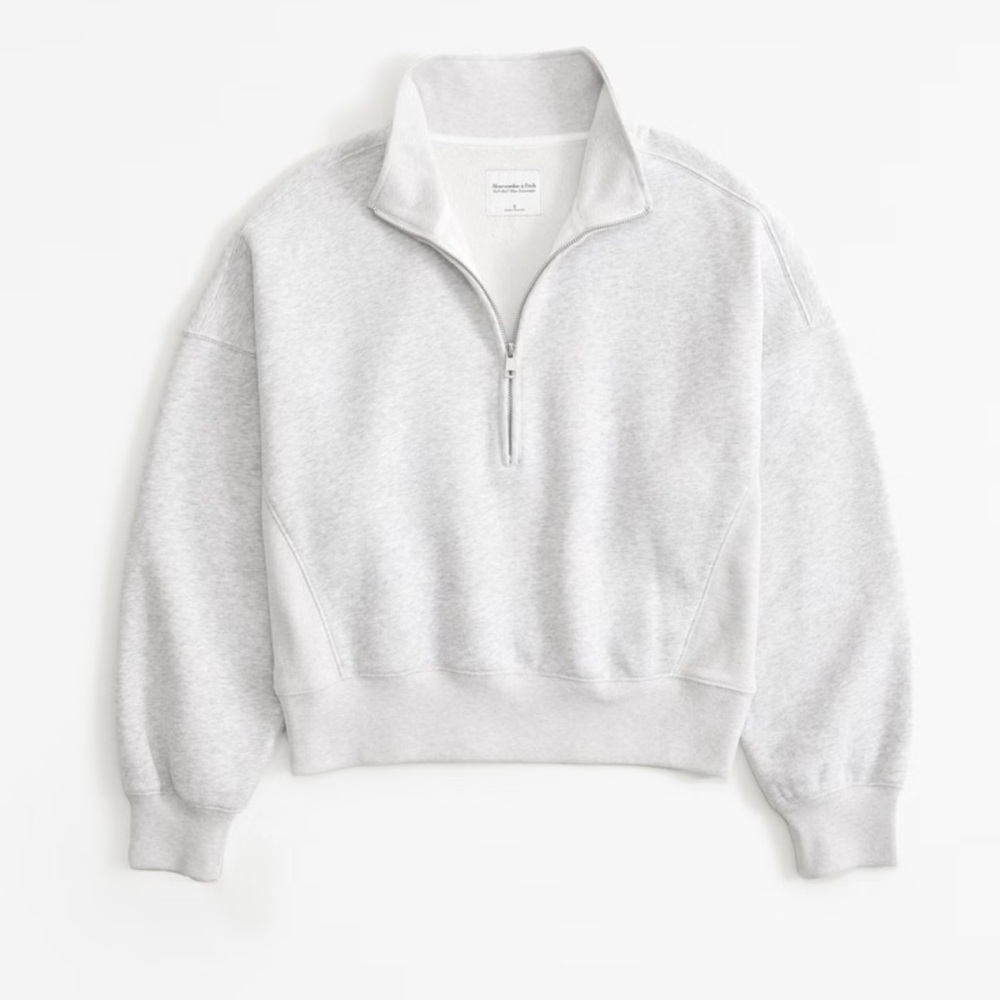 Abercrombie Essential Sunday Half-Zip Size XL Gray